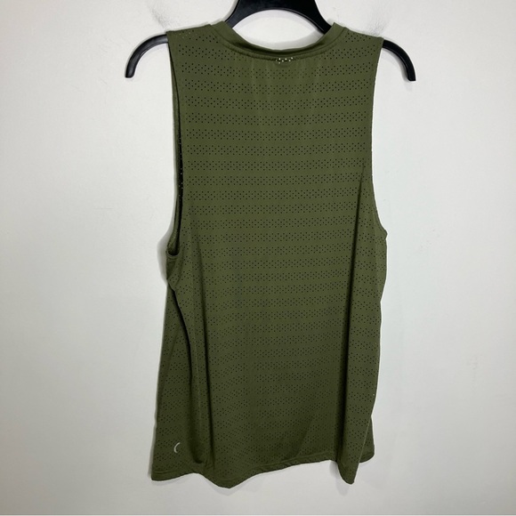 ZYIA Active chill tank top‎ olive green perforated women’s size XL activewear - Picture 5 of 6